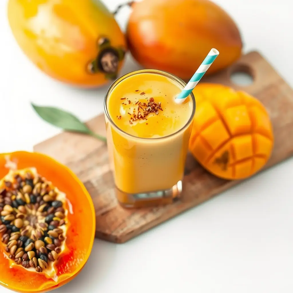Mango Papaya Smoothie