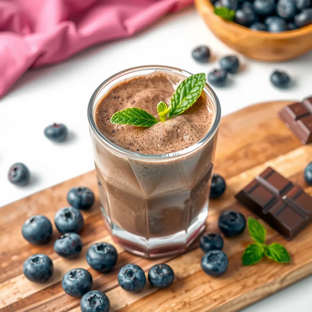 Chocolate Blueberry Smoothie