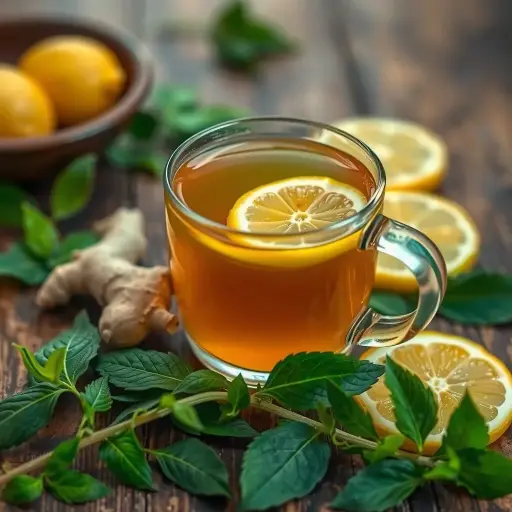 Organic Lemon Ginger Tulsi Green Tea