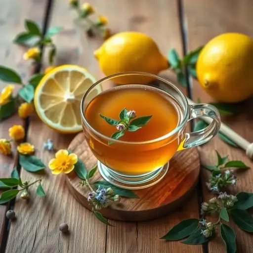 Organic Tulsi Honey Lemon Green Tea