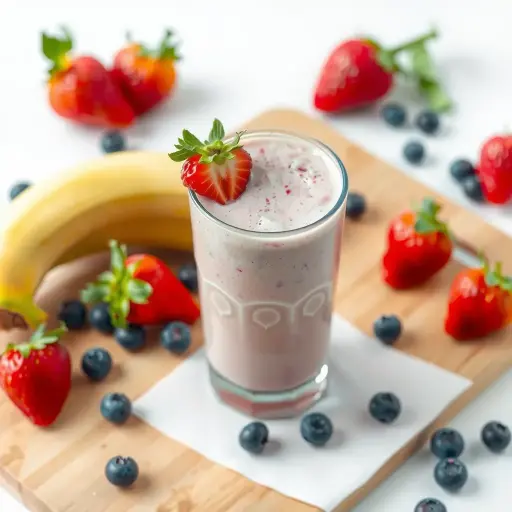 Strawberry Banana Blueberry Smoothie