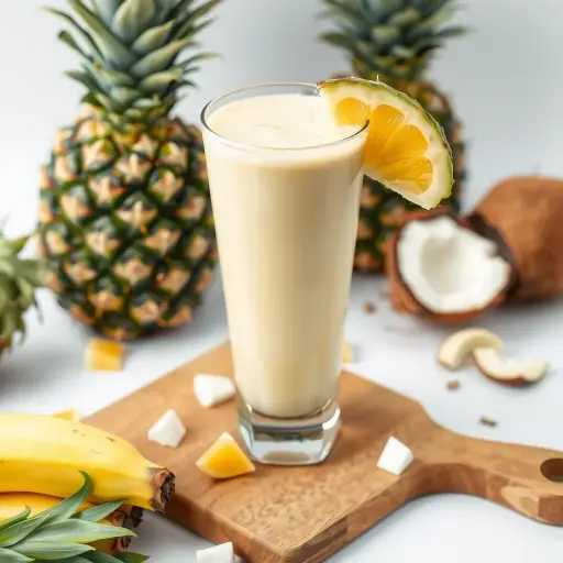 Pineapple, Coconut, & Banana Smoothie